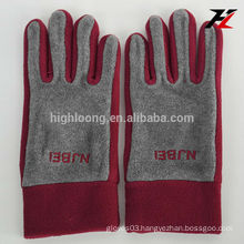 High quality red fleece gloves with cheap price